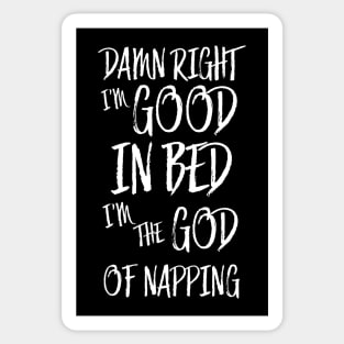 I am good in bed - black version Sticker